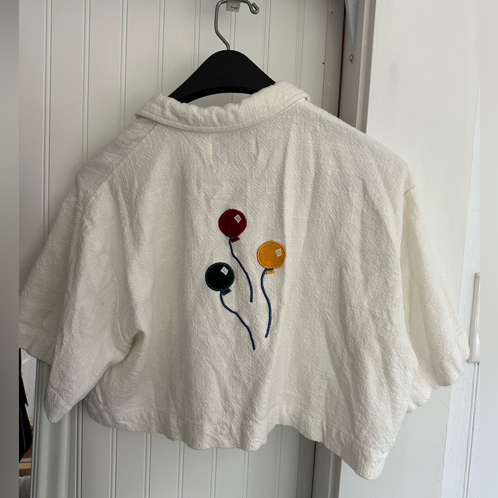 Fashion Brand Company Los globos crop blouse